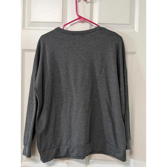Soft Gray Pullover Sweatshirt by Perfect - Picture 4 of 4
